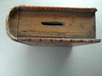 oude houten spaarpot in boekvorm, Antiquités & Art, Enlèvement
