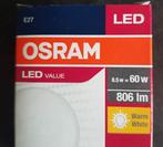 Lot de 4 ampoules OSRAM LED E27 8,5 w, Comme neuf, E27 (grand), Enlèvement ou Envoi, Ampoule LED