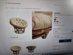 Rotan stoel Jordrup met kussen, Huis en Inrichting, Ophalen, Overige kleuren, Nieuw, Riet of Rotan