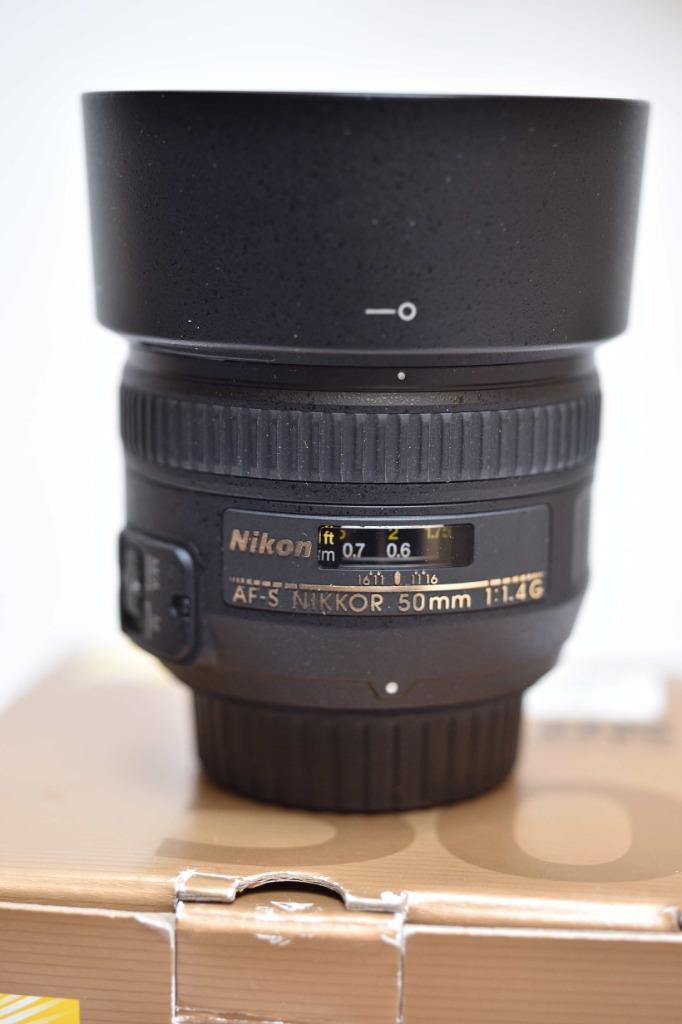 Nikon AF-S Nikkor 50MM 1.4 G + Kenko UV filter, Audio, Tv en Foto, Foto | Lenzen en Objectieven, Zo goed als nieuw, Standaardlens