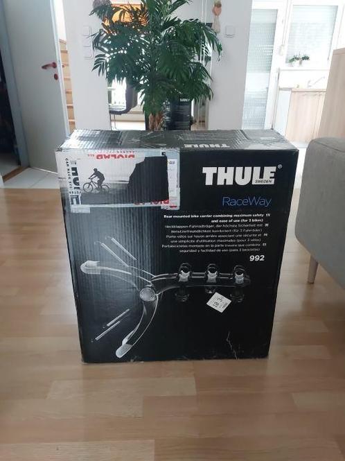 Thule RaceWay 992 3 fiets of 1 electr.fiets ongebruikt NIEUW, Auto diversen, Fietsendragers, Nieuw, Achterklepdrager, 3 fietsen of meer