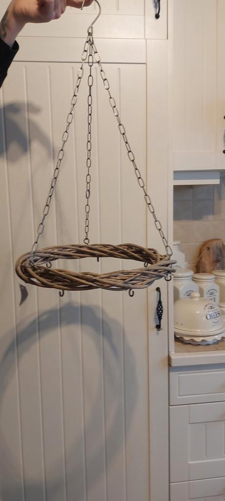 3 rotan kransen met ophangsysteem, Maison & Meubles, Accessoires pour la Maison | Couronnes, Enlèvement