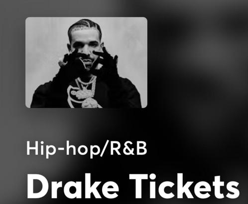Drake tickets sportpaleis, Tickets en Kaartjes, Evenementen en Festivals, Drie personen of meer