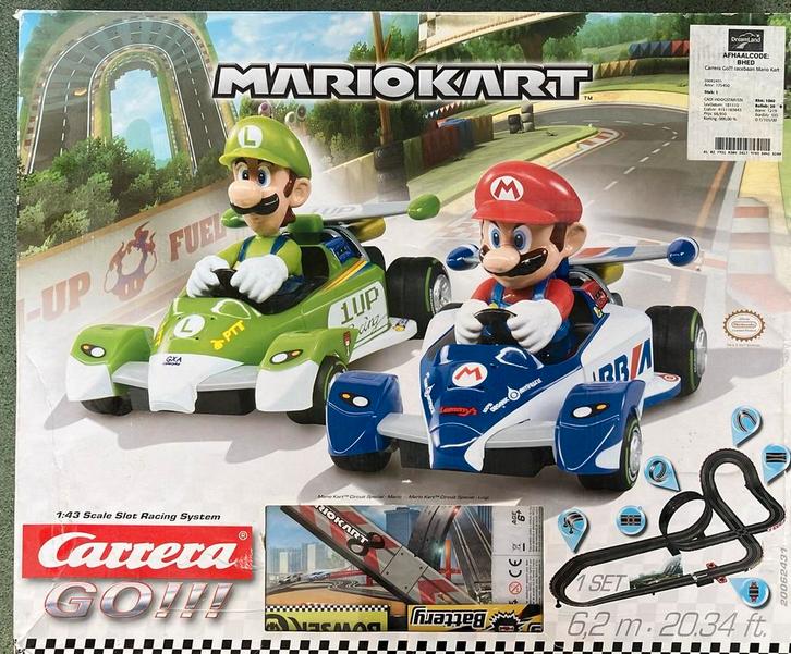 Carrera Racebaan Mariokart, Kinderen en Baby's, Speelgoed | Racebanen, Gebruikt, Racebaan, Elektrisch, Carrera, Ophalen