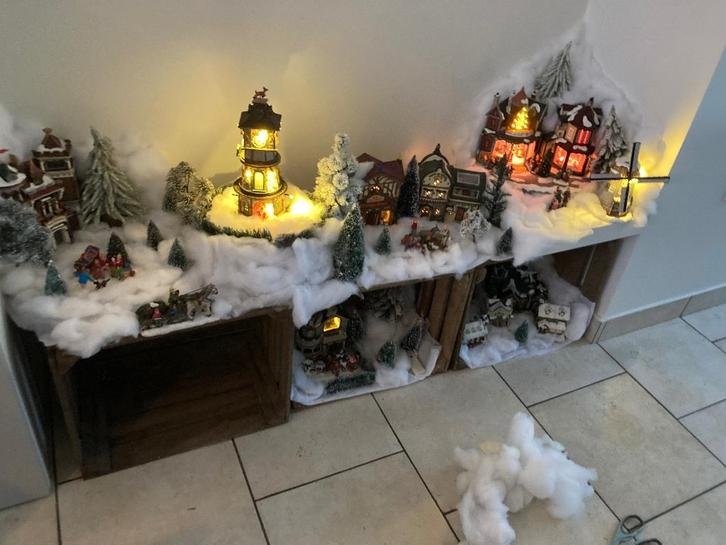 Kerstdorp, Diversen, Kerst, Gebruikt, Ophalen