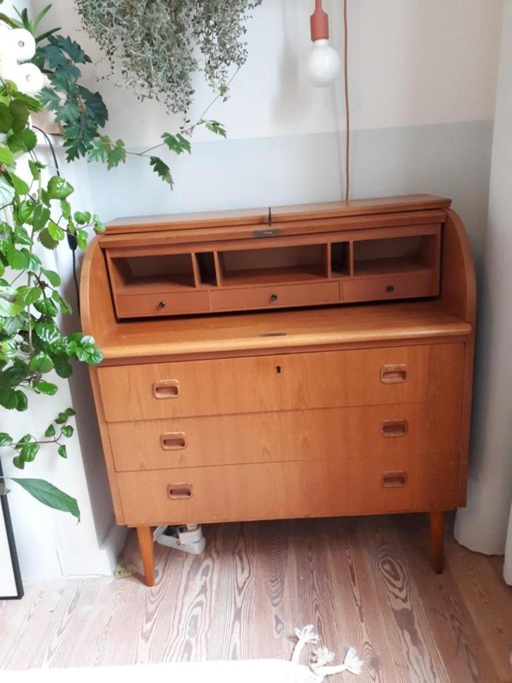Roll top desk |  Door Egon Ostergaard, Huis en Inrichting, Bureaus, Zo goed als nieuw, Bureau, Ophalen
