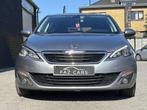 Peugeot 308 1.2 PureTech * CLIM + GPS + CAMERA + BAUTO *, Stof, Gebruikt, Zwart, 1199 cc
