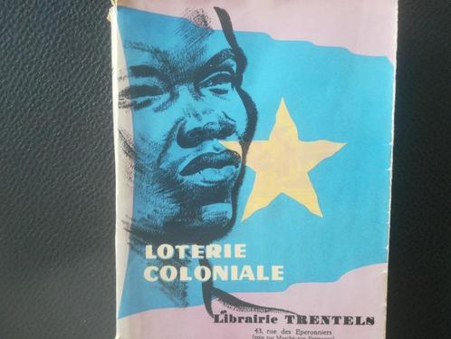 Koloniale loterijvlag Belgisch Congo boekomslag België, Verzamelen, Merken en Reclamevoorwerpen, Gebruikt, Verpakking, Verzenden