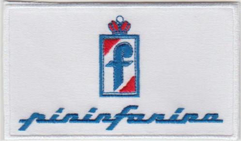 Pininfarina stoffen opstrijk patch embleem, Collections, Marques automobiles, Motos & Formules 1, Neuf, Envoi