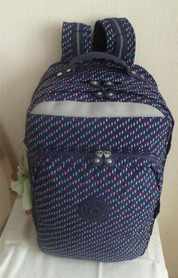 Kipling Gd „College” marine rugzak met tekeningen + aap beschikbaar voor biedingen