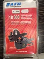 Etiket permanent Sato voor KENDO 26x12mm wit - per 18000, Ophalen, Nieuw