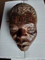 Sculture ,masque en  bois africain fait main, Antiquités & Art, Enlèvement ou Envoi