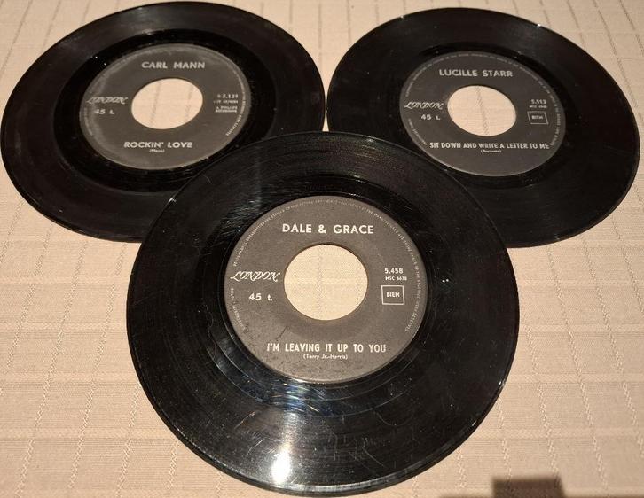 1 vinyl singles label London, Cd's en Dvd's, Vinyl Singles, Gebruikt, Single, Pop, 7 inch, Ophalen of Verzenden