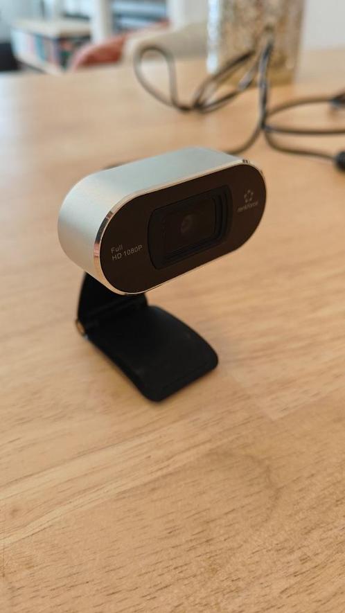Webcam Full HD - 1080p, Computers en Software, Webcams, Zo goed als nieuw, Bedraad, ChromeOS, MacOS, Windows, Android, iOS, Monitorclip