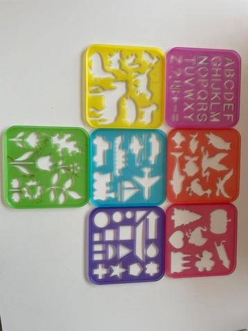 Tupperware tekenpatronen / tekenstencils vintage 1987 & 1991 beschikbaar voor biedingen