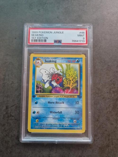 Seaking 1ère édition de Jungle PSA 9, Hobby & Loisirs créatifs, Jeux de cartes à collectionner | Pokémon, Comme neuf, Enlèvement ou Envoi