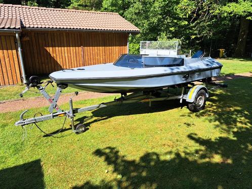 Spitfire boot 4 personen, Watersport en Boten, Speedboten, Gebruikt, 3 tot 6 meter, Benzine, Minder dan 70 pk, Polyester, Buitenboordmotor