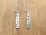 Boucles d'oreilles en argent 925 - motif grec, Enlèvement ou Envoi, Utilisé, Argent, Argent