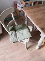 4 beige houten stoelen landelijke stijl, Maison & Meubles, Chaises, Quatre, Landelijk, cottage, Bois, Enlèvement