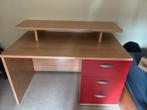 Bureau en rode kast, Ophalen of Verzenden, Gebruikt, Bureau