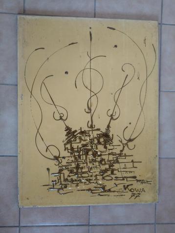 schilderij kowa 1977 beschikbaar voor biedingen