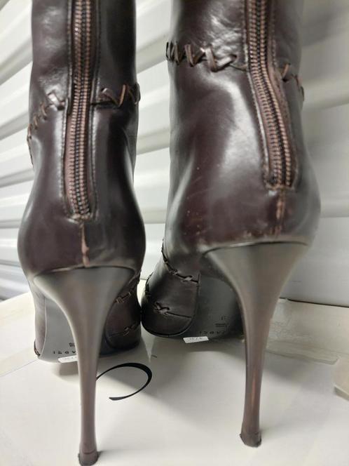 473C* CASADEI sexy bruine volledig leren laarzen (39), Kleding | Dames, Schoenen, Gedragen, Hoge laarzen, Bruin, Verzenden