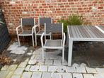 Tafel met 4 stoelen voor terras buiten, Tuin en Terras, Ophalen of Verzenden, Zo goed als nieuw