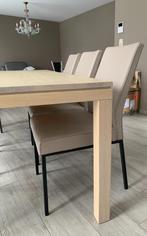 Prachtige moderne eetkamerset – als nieuw! (Tafel + 6 stoel, Huis en Inrichting, Ophalen, Zo goed als nieuw, Modern
