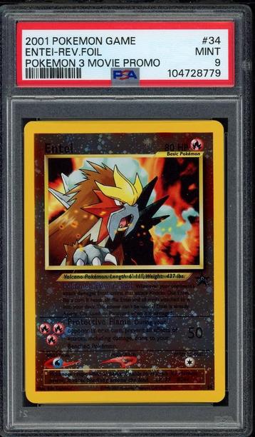 Entrez dans Reverse Holo [Promo du film] PSA 9 #34 Black Sta, Enlèvement ou Envoi, Comme neuf, Cartes en vrac, Foil