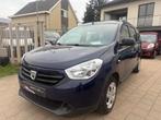 Dacia Lodgy 1200 cc benzine van 2014, Auto's, Dacia, Euro 5, Monovolume, Blauw, Elektrische buitenspiegels