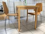 Openklapbare tafel met twee stoelen, Huis en Inrichting, Tafels | Eettafels, Gebruikt, Ophalen of Verzenden