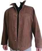 Bruine vest in echt leder (maat: 58), Ophalen of Verzenden, Gedragen, Maat 56/58 (XL), Bruin