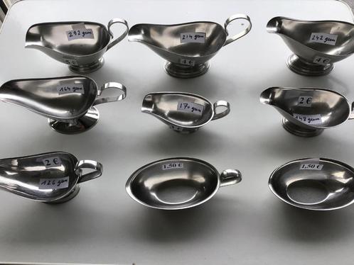 9 inox saus schaaltjes en diverse andere inox potten, Huis en Inrichting, Keuken | Servies, Zo goed als nieuw, Ophalen of Verzenden