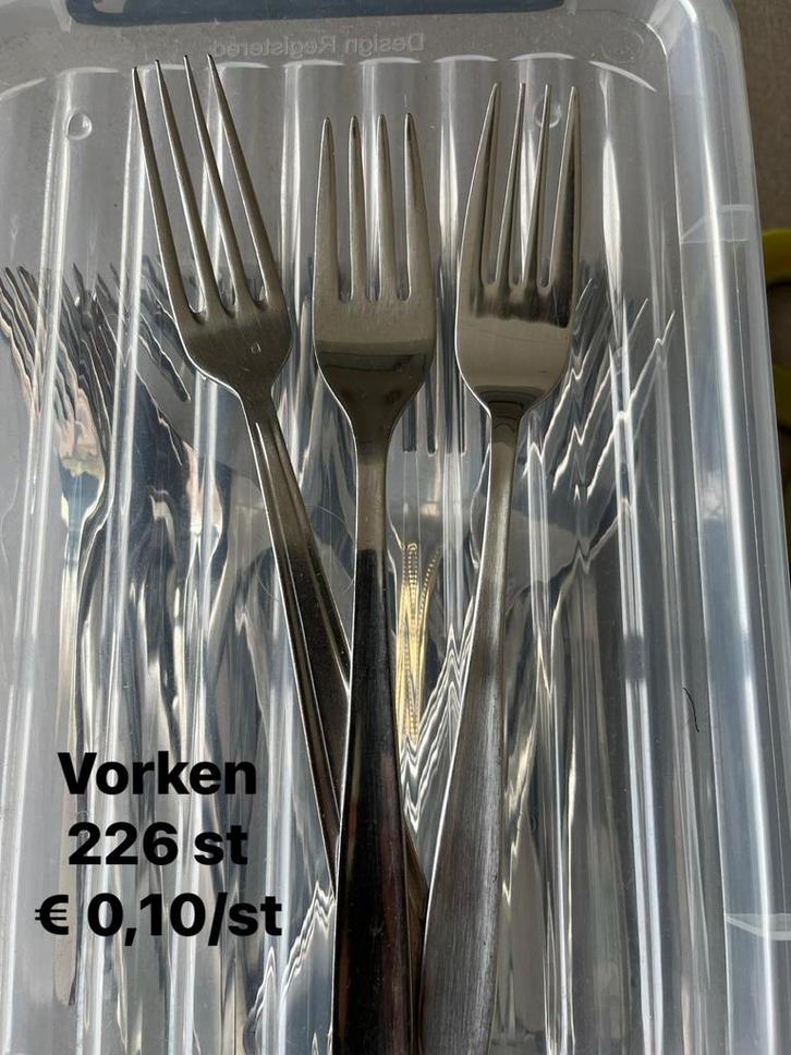 126 vorken, Huis en Inrichting, Keuken | Bestek, Gebruikt, Ophalen