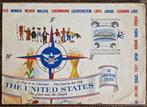 Expo 58 Brussel - The United States souvenir map, Verzamelen, Overige typen, Ophalen of Verzenden
