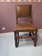 Stoel, Huis en Inrichting, Gebruikt, Bruin, Leer, Eén