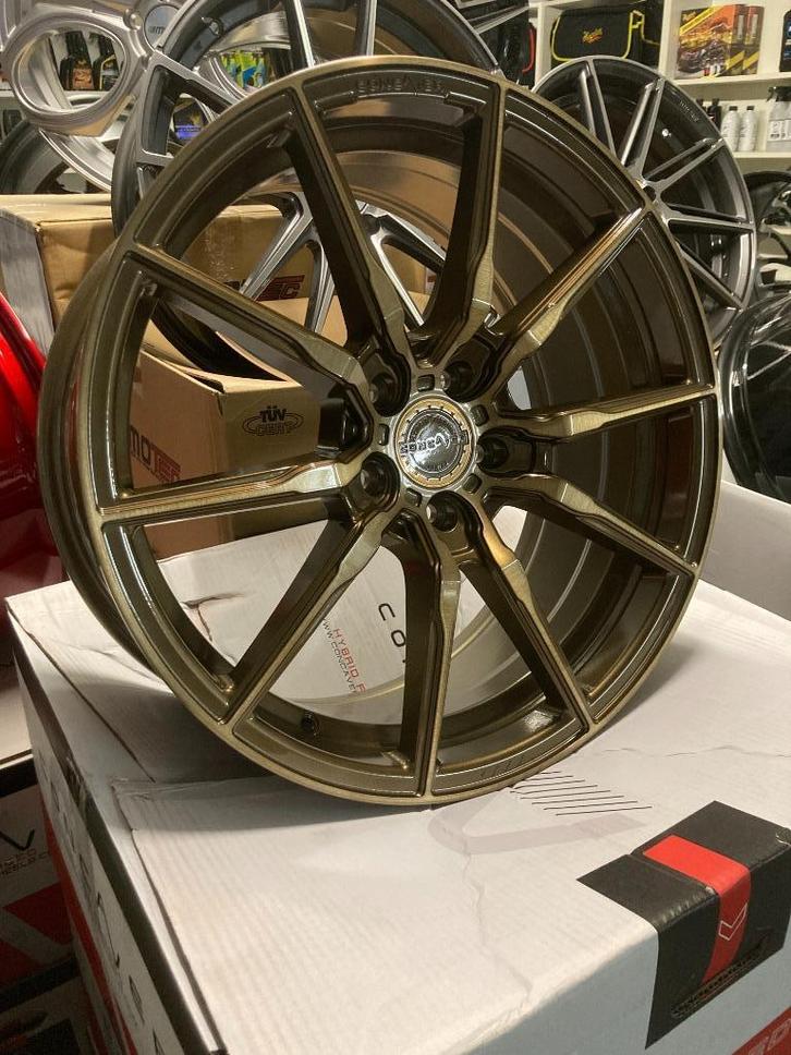 Velgenset Concaver CVR4 19x8,5 5x112 Brushed Bronze NIEUW, Auto-onderdelen, Banden en Velgen, Velg(en), 19 inch, Nieuw, Ophalen of Verzenden