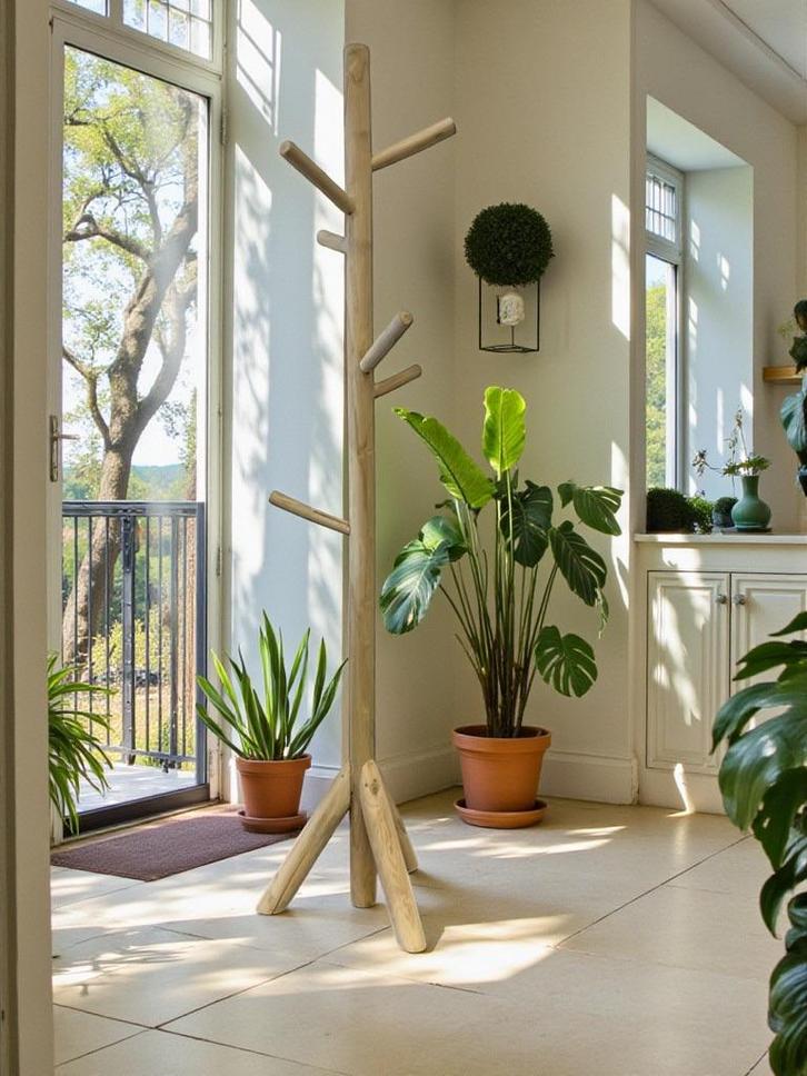 porte-manteau/porte-manteau de sol en bois, Maison & Meubles, Accessoires pour la Maison | Portemanteaux, Enlèvement ou Envoi