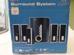 surround speakerset 5delig met subwoofer voor € 15, Ophalen of Verzenden, Gebruikt, Subwoofer