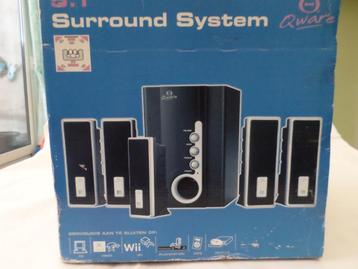 surround speakerset 5delig met subwoofer voor € 15 beschikbaar voor biedingen