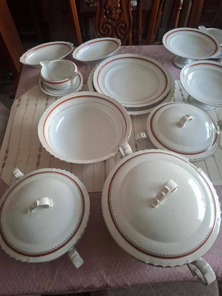 eetservies, Antiquités & Art, Antiquités | Services (vaisselle) complet, Enlèvement