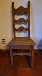 6 eiken eetkamer stoelen., Antiek en Kunst, Ophalen