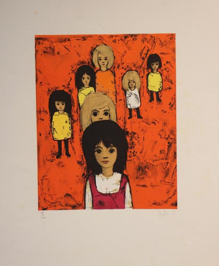 Jef Wauters - litho - 19/120, Antiek en Kunst, Kunst | Litho's en Zeefdrukken, Ophalen