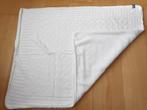 prachtig wit deken 100x80 cm gebreid /teddy in nieuwe staat, Ophalen of Verzenden, Deken, Zo goed als nieuw, 85 tot 100 cm