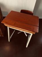 kinder bureau met stoel, retro '80 schoolbank, Ophalen, Gebruikt, Bureau