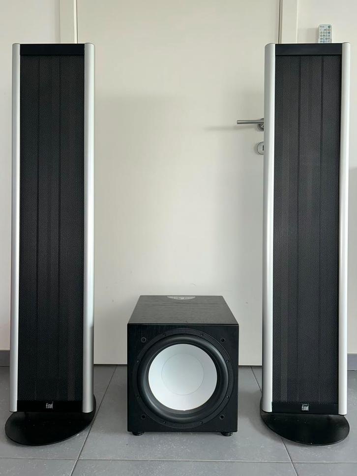 Luidsprekers High-End  – Final F400i +Monitor Audio RSW12, Audio, Tv en Foto, Luidsprekerboxen, Zo goed als nieuw, Subwoofer, Ophalen