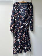 Blauwe jurk met bloemenprint van Shein - Maat 38, Maat 38/40 (M), Blauw, Ophalen of Verzenden, Zo goed als nieuw