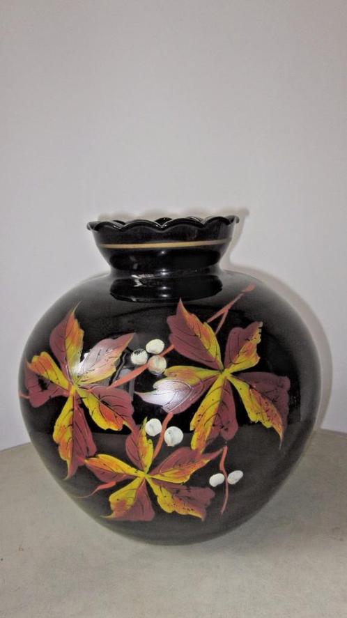 Opaline glass grand vase boule verre 1900 Art-Nouveau, Antiquités & Art, Antiquités | Verre & Cristal, Enlèvement ou Envoi