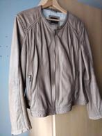 Lederen jas, Kleding | Dames, Ophalen, Zo goed als nieuw, Maat 42/44 (L), Beige