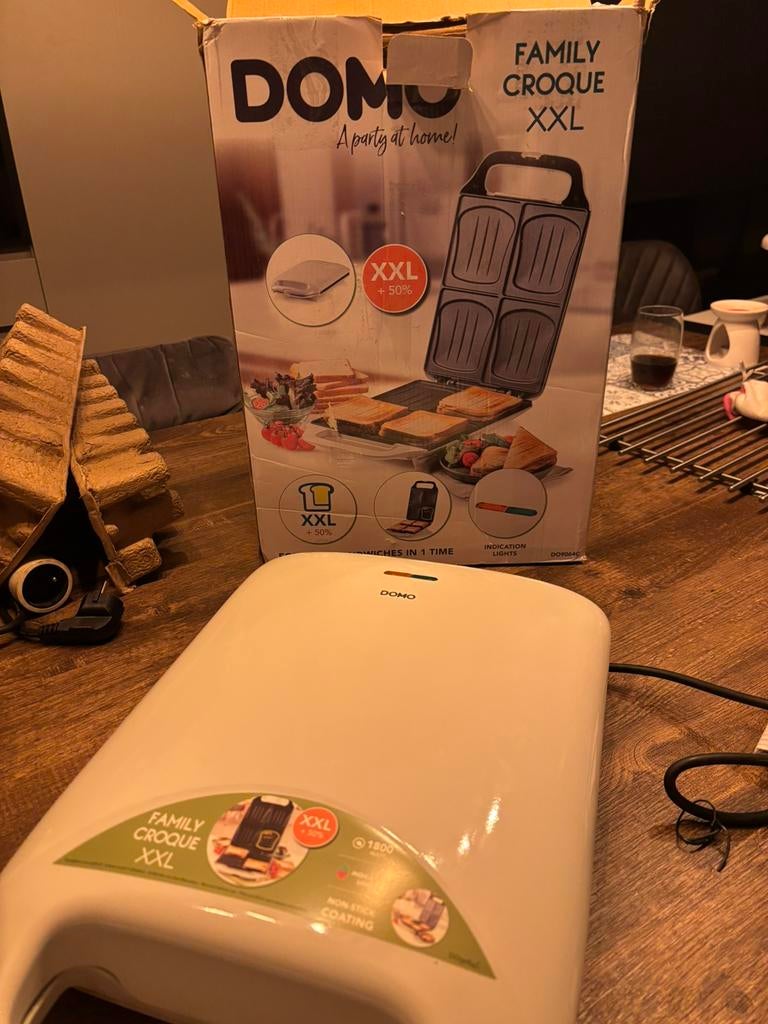 Croque maker domo, Elektronische apparatuur, Ophalen, Gebruikt